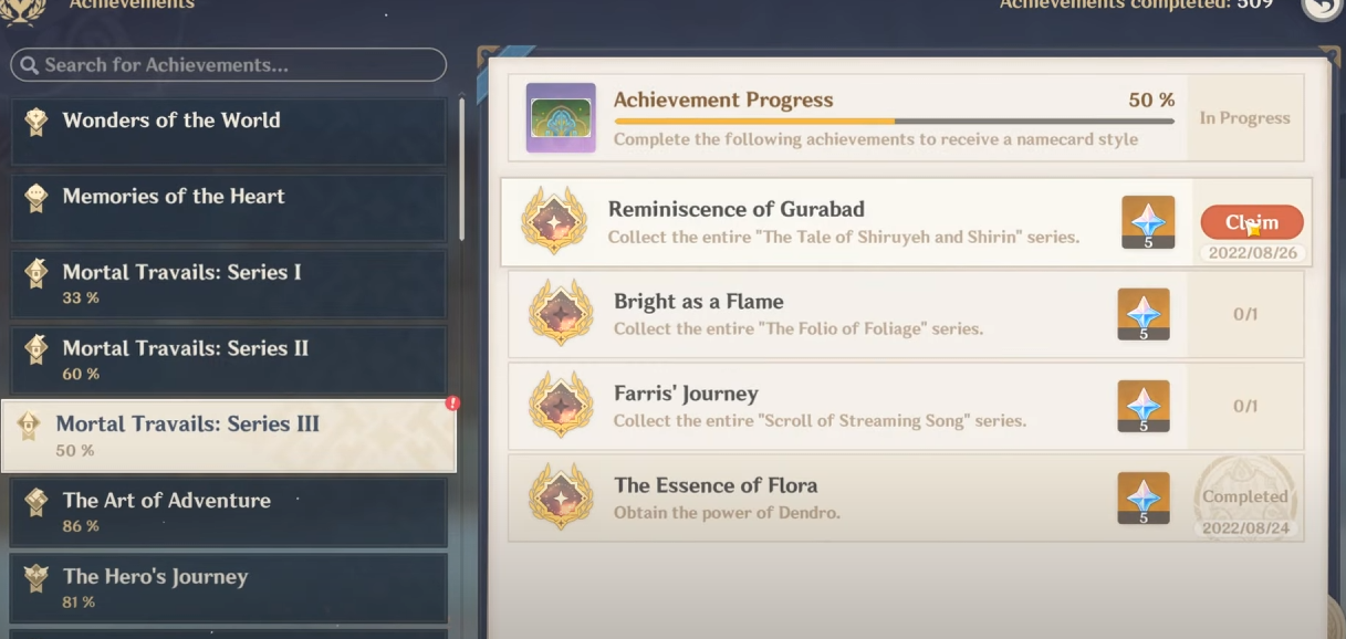 Genshin impact Tale of Shiruyeh and Shirin How to Complete