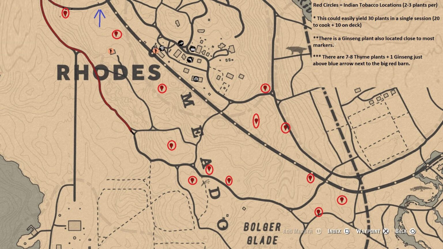 RDR2 Indian Tobacco Locations Guide - 3rd Nerd Gaming