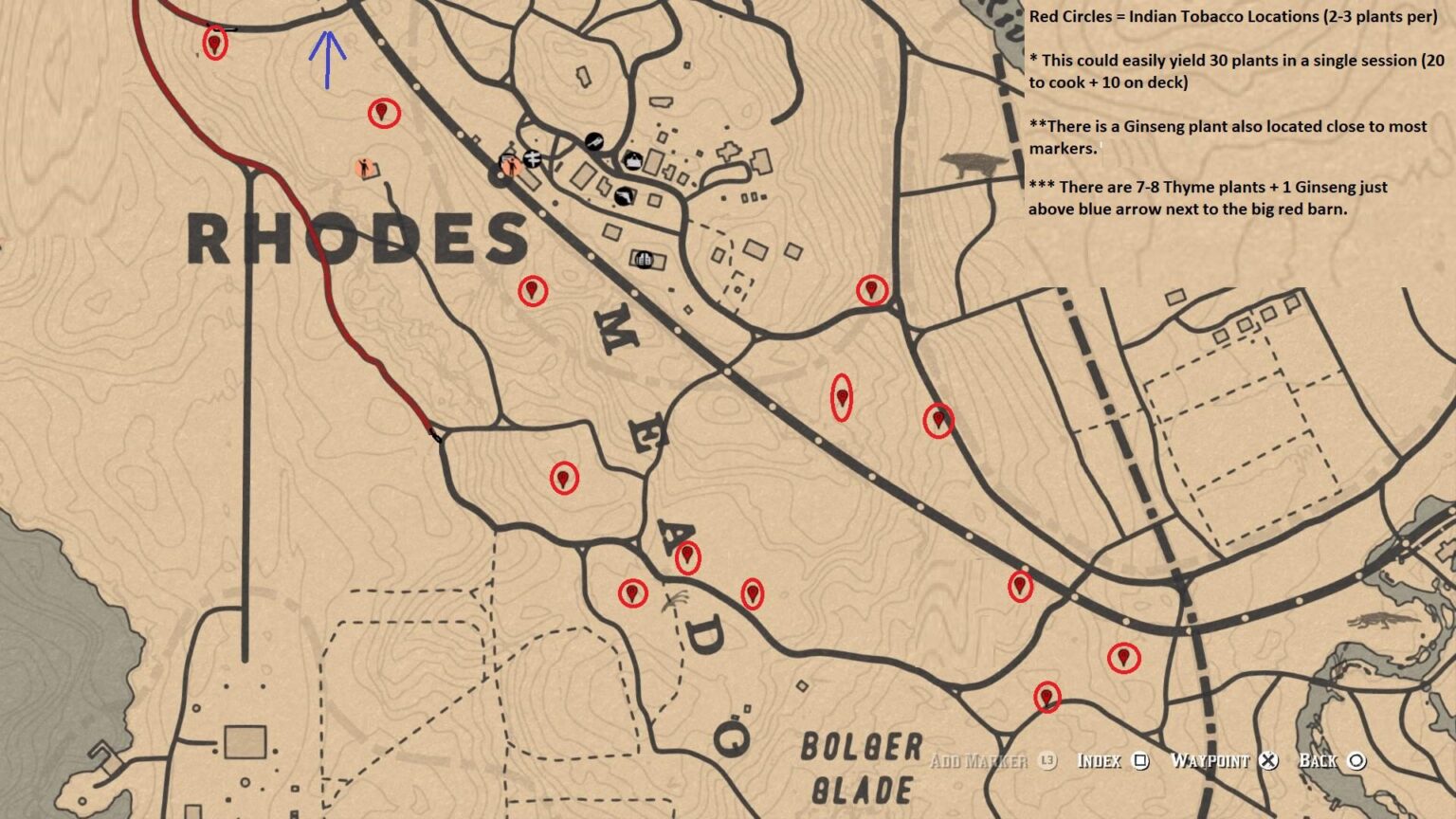 Rdr2 Indian Tobacco Locations Guide - 3rd Nerd Gaming