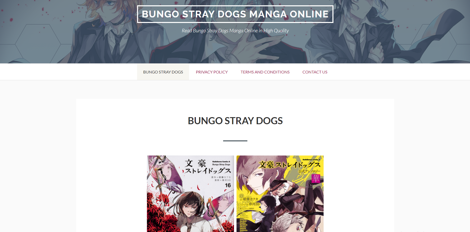 Bungo Stray Dogs Manga Online | Best Sources To Dive Right In