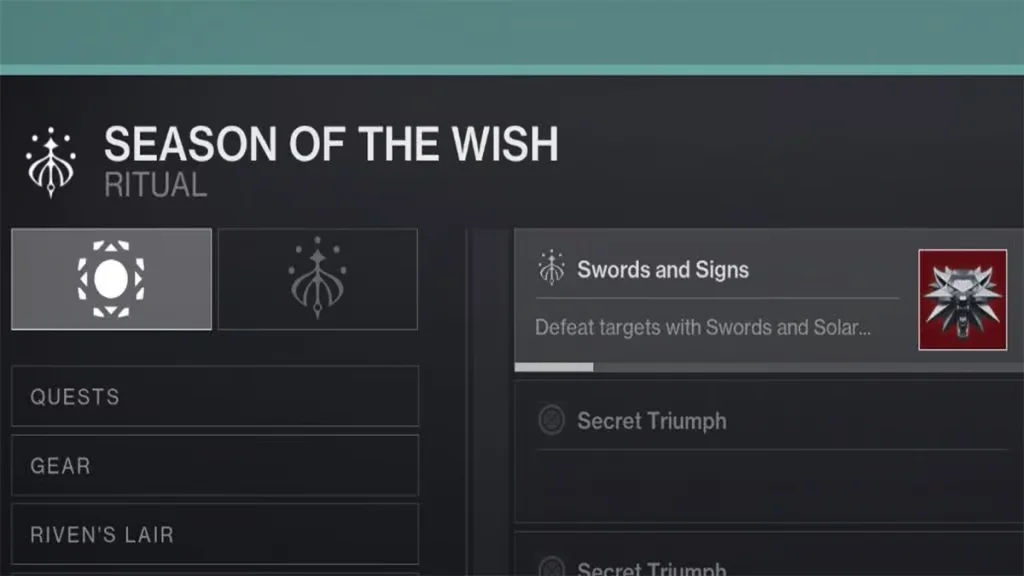 The Witcher Emblem in Destiny 2 