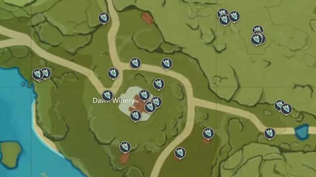 Genshin Impact Crystal Core Locations